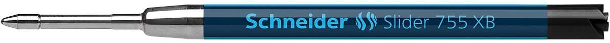 Schneider 77341 Slider 755 Ballpoint Pen Refill (ViscoGlide Technology, Indelible, Line Width XB) Pack of 1, Black