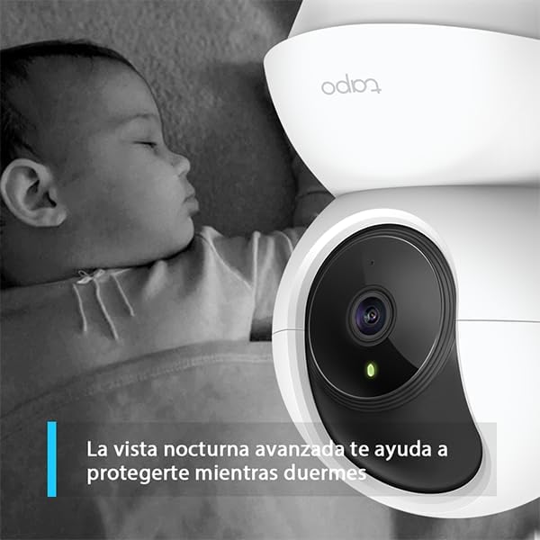 Tapo c200p2 - câmera ip wifi câmera de vigilância 360 ° fhd 1080p, visão noturna, notificações em tempo real, suporta cartão sd, detecção de movimento, controle remoto, compatível com alexa