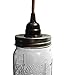Wide Mouth Mason Jar Lids with Pre drilled Light Socket and Heat Relief Holes - 6pk DIY Jar Chandelier/Pendant/Vanity Lighting by Industrial Rewind