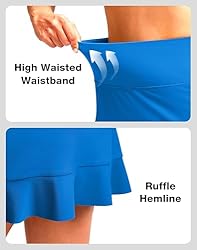Soothfeel Women's Swim Skirt with Pocket High