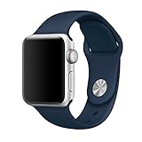Zyra Sport Band for Apple Watch 42mm M/L, Soft Silicone Strap Replacement iWatch Bands for Apple Watch Sport,Series 3, Series 2, Series 1 Ocean Blue