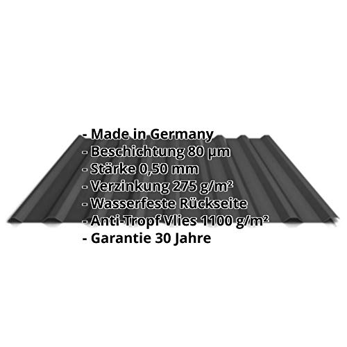 Trapezblech | Profilblech | Dachblech | Profil PS20/1100TRA | Material Stahl | Stärke 0,50 mm | Beschichtung 80 µm… – Bild 3