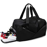 Gym Bag with Shoes Compartment and Wet Pocket Sports Waterproof Travel Duffel Bag for Men Women
