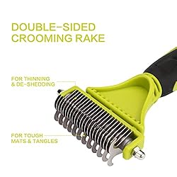 Pecute Pet Dematting Tool 2 Pack - Double Sided
