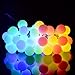 Vmanoo String Lights Battery Powered, 40 LED Globe Fairy String Lights, Outdoor Indoor Decor Lighting for Christmas Garden Path Patio Lawn Holiday Wedding Party, 2-PACK (Multi Color)