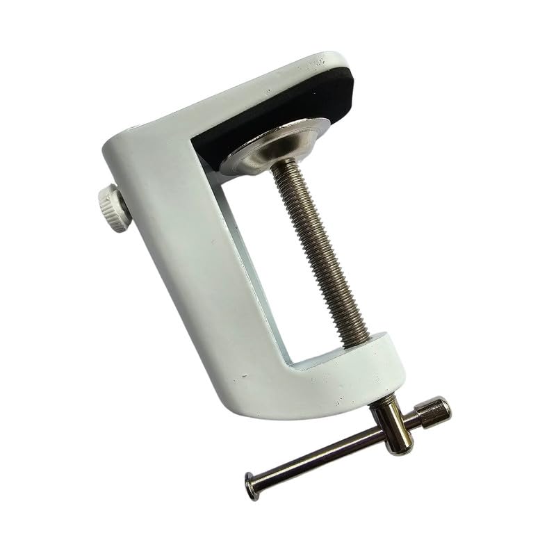 ORION LIGHTSTYLE Table Mount Table Clamp for Magnifying Lights Work Lights Screw Clamp Swivel Mount White