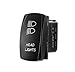 STV MOTORSPORTS® Blue Headlights Laser Rocker Switch Off-ON-ON 20A 12V LED Light 3 Positions 6 Pin for Cars, Trucks, ATV, UTV, Boat, Tractor, Auto, 4x4, 4WD, Jeep