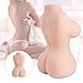 Masturbator Sex Doll with Tight Vaginal Anal for Tight Suction, PALOQUETH 3 in 1 Realistic Stroker Sex Toy with Big Boobs for Male Masturbation