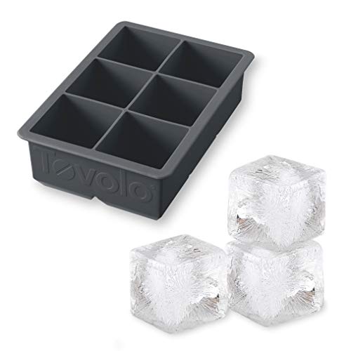 image for Tovolo 81-10239 arge King Ice Mold Freezer Tray of 2-Inch Cubes for Wh