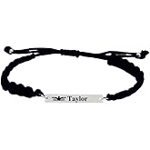 Personalized Swim Gift, Engraved Swim Adjustable Rope Bracelet, Swim Jewelry, Swimmer Gift Swim Team Gift