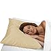 Betty Dain Satin Pillowcase with Zipper, Standard / Queen Size, Beige (Set of 2)