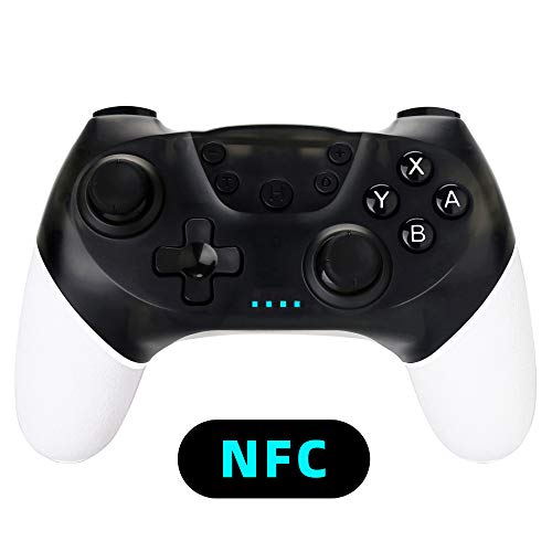 Pro Controller Switch for Nintendo with NFC, YU33 Switch Wireless Controller Remote Supporting Amiibo, Awaking, Turbo, Vibration, Gyro Axis Function (Black/White) Pro Controller Switch for Nintendo with NFC, YU33 Switch Wireless Controller Remote Supporting Amiibo, Awaking, Turbo, Vibration, Gyro Axis Function (Black/White)