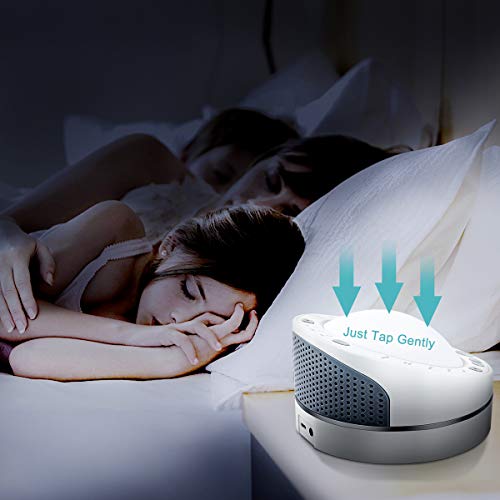 LED Light Baby Sleep White Noise Sound Machine with Headphone Jack Auto-Off Timer and Sound Recording,Sleep and Sound Therapy Soothing Sounds for Baby Adult Travel Home Office - Thumbnail 5