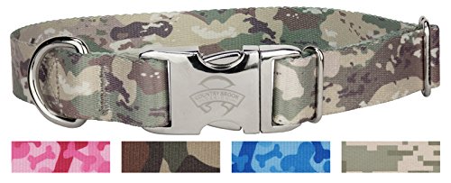 Country Brook Design Premium Mountain Viper Camo Dog Collar - Large