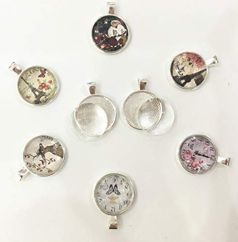 6 Transparent+cabochons+Cabochons+Non+calibrated+Necklaces