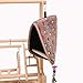 QBLEEV Bird Playground Perch, Parrot Training Stand,Play Gym Tabletop with Nest Stainless Steel Tray & Feeder Cups Dishes,Metal Food Skewer Ladder Swing Toy for Small Birds and Animals Budgies Parakeethumb 4
