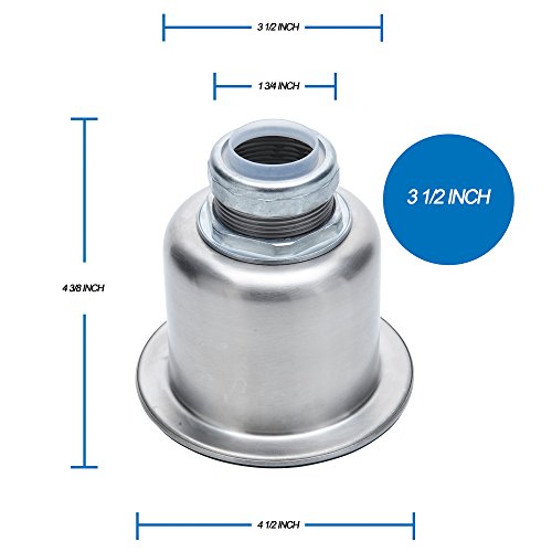 3½ Inch Kitchen Sink Drain Assembly With DEEP Strainer Basket - 304 Stainless Steel Strainer and Drain Kit (Deep Basket)
