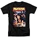 Pulp Fiction Movie Poster Uma Thurman T Shirt & Exclusive Stickers (X-Large) Black
