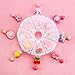 Aneco 16 Pairs Jewelry Clip on Earrings Girls Play Earrings Princess Earring Dress up Accessories for Party Favor Packed in 2 Clear Boxes