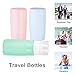 Travel Bottles,Leakproof Silicone Travel Containers,3oz TSA Approved Refillable Travel Size Toiletries Bottles for Shampoo Lotion Soap (Color C)