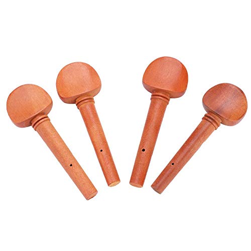 Alomejor 4Pcs Jujube Wood 4/4 Violin String Tuning Pegs Parts Replacement Instrument Accessory - Thumbnail 6