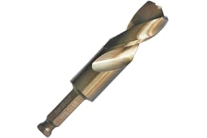 NordWolf 5/8" M35 Cobalt Stubby Drill Bit for Stainless Steel & Hard Metals, with 5/16" Hex Shank for Quick Chucks & Impact Drivers