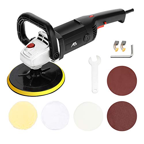 APLMAN 7inch Buffer Polisher,10A,6 Variable Speeds,Ideal for Car