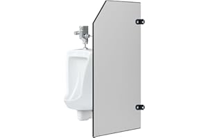 LUKAR Urinal Partition, Wall-mounted Urinal Screen Toilet Partition,Men’s Urinal Privacy Screen Divider Partition for Hotel/Schools/Kindergartens/Shopping Malls/Public Places,1 PCS