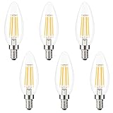 Kohree E12 Edison Bulb LED Candelabra Bulb Chandelier Bulb B10 Candle Light Bulb 40W Equivalent, 2700K Warm White, ETL Listed Non-Dimmable (Pack of 6)