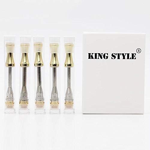 King Style 20pcs/1ml AC1003 Empty Ceramic Wickless Cartridge(gold)