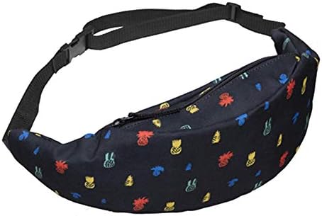 JITALFASH 2019 New Waist Back Full Black 3D Print Waist Bag Women Fanny Pack Belt Waist Pack for Men
