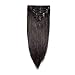 MY-LADY Double Weft 100% Remy Human Hair Clip in Extensions 14''-22'' Grade 7A Quality Full Head Thick Thickened Long Soft Silky Straight 8pcs 18clips Off Black (18