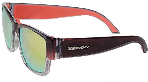 Bomber Gomer Floating Eyewear - 2-Tone Crystal/Red Mirror/Red Foam
