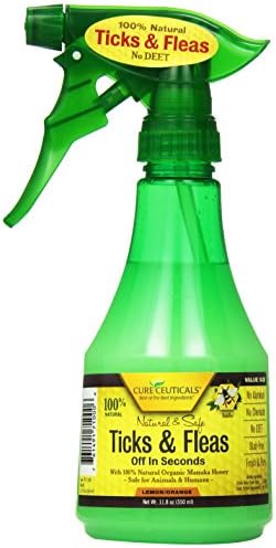 Cureceuticals Ticks Off Spray with Dead Sea Salt Lemon-orange, 11.8 oz.