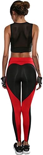 Women's Heart Shape Fitness Yoga Sport Pants Leggings(Spades,M)