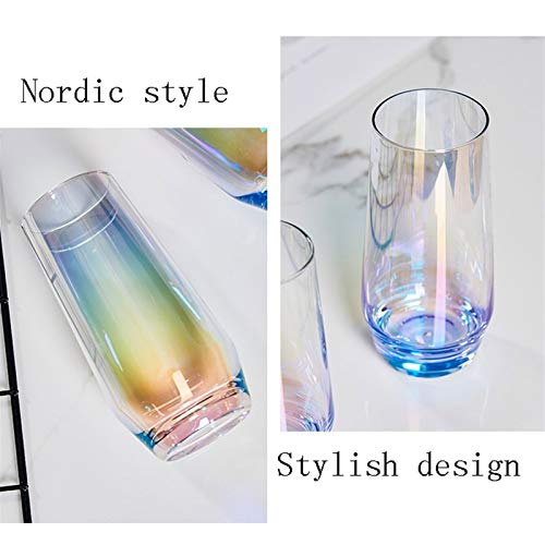 YAOLUU Biergläser/Cocktailgläser 2ST Trinkgläser for Wasser, Getränke & Cocktails, klaren Kristallglas Tumblers… – Bild 6
