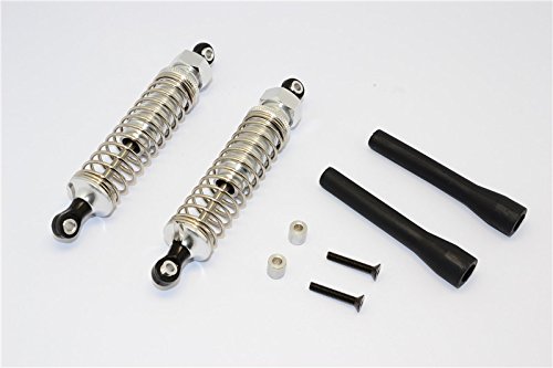 Axial SCX10 Upgrade Parts Aluminum Front/Rear Adjustable Spring Dampers - 1Pr Set Silver