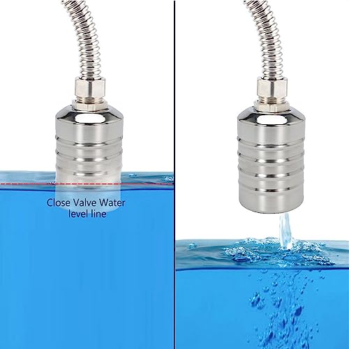 1'' Auto Fill Shut Off Water Tank Float Valve, 304 Stainless Steel