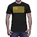 HAASE UNLIMITED Mens Golden American Flag - Gold Flag T-shirt