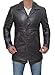 Blingsoul Leather Coats for Men - Vintage Style Long Leather Jacket Men