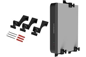 MARS OUTPOST Adjustable Brackets Wall Bracket for DVR NVR Router Switch Mini PC Console Freeview Cable Box Wall Mount Modem - Universal Wall & Under Desk Mount for Devices 1.18-2 inches Thick Made in UK