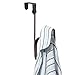 InterDesign York Lyra Over Door Organizer Hook for Coats, Hats, Robes, Clothes or Towels – Dual Hook, Bronze