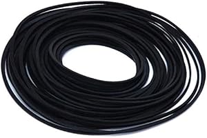 Koatukys Cassette Tape Machine Square Belt Recorder Rubber Drive Belt Repair Rebuild - Black (50/Pack)