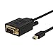 CableCreation Mini DP to VGA Cable 3FT, Mini DisplayPort (Thunderbolt 2) to VGA Adapter Compatible with Mackbook Pro/Air, iMac, UHD Monitor, Surface Pro, 0.9M Black …