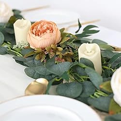 Joyhalo 5 Pack Artificial Eucalyptus Garland with