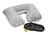 Sleep Mask Combo - Cool Silk Sleeping Mask - with Soft Ear Plugs- FREE Inflatable Pillow included - This will help you to sleep better- this is perfect for Traveling- This is the Best way to fall asleep easy- For men women boys girls  all ages.