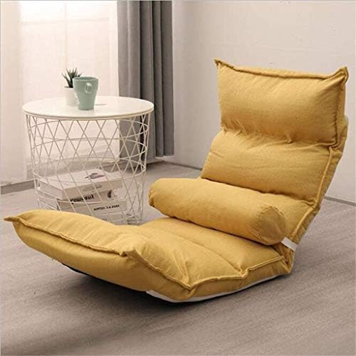 ソファー 折りたたみ座椅子 6セルフロアチェア ローチェアー腰枕付き リクライニングチェア42段階リクライニング 肉厚クッション 1 人 掛け ソファ チェア綿麻性 洗える ローソファ 一人掛け 座椅子ソファ 角度調節 軽量 コンパクト 洗えるカバー 子供 大人 お年寄り 妊婦