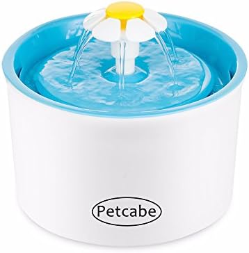 Petcabe 1.6 Liter Flower Style Automatic Pet Water Drinking Fountain for Cat Dog Pet Bowl Drink Dish Filter