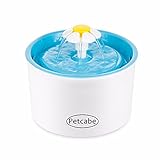 Petcabe 1.6 Liter Flower Style Automatic Pet Water Drinking Fountain for Cat Dog Pet Bowl Drink Dish Filter