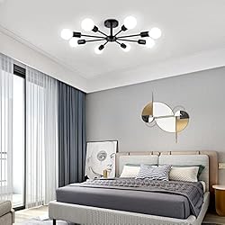 ZSMIHDOH Semi Flush Mount Ceiling Light, 8-Lights